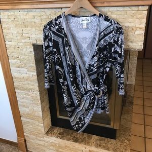 Designer Joseph Ribkoff Dressy Evening Blouse